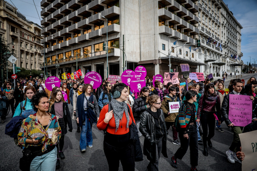 Μαζικό συλλαλητήριο για τη Μέρα της Γυναίκας