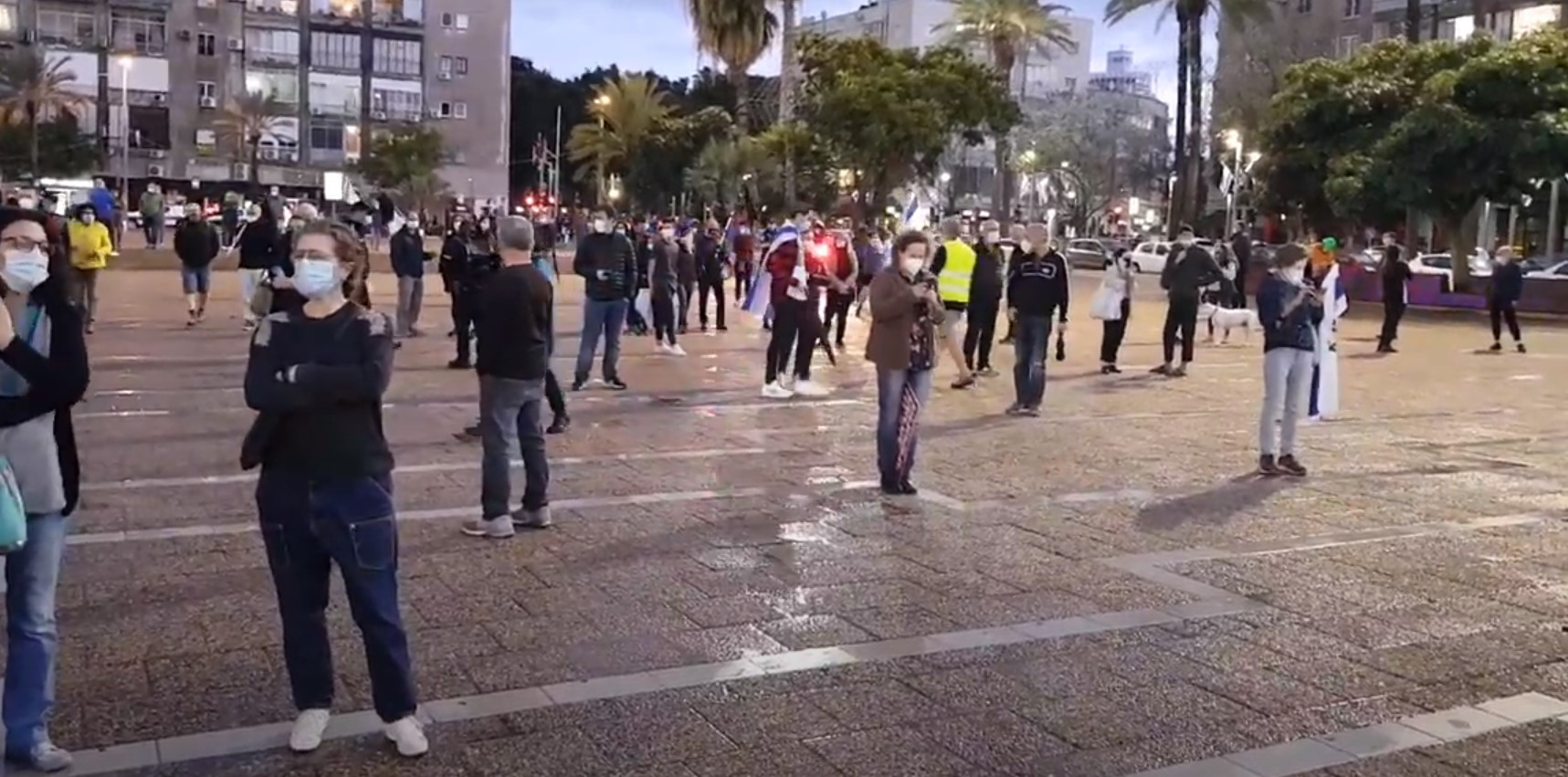 Αντικυβερνητική διαδήλωση στο Ισραήλ, με μάσκες και αποστάσεις [Βίντεο]
