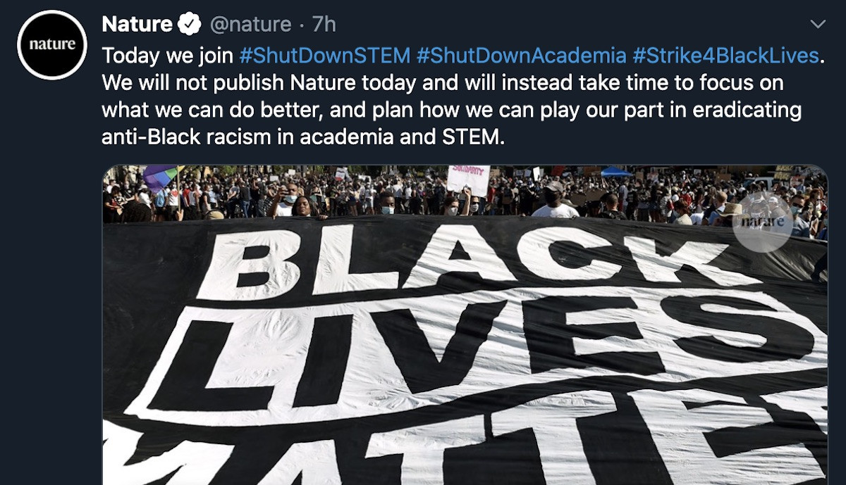 #ShutDownStem από το Nature ενάντια στον ρατσισμό