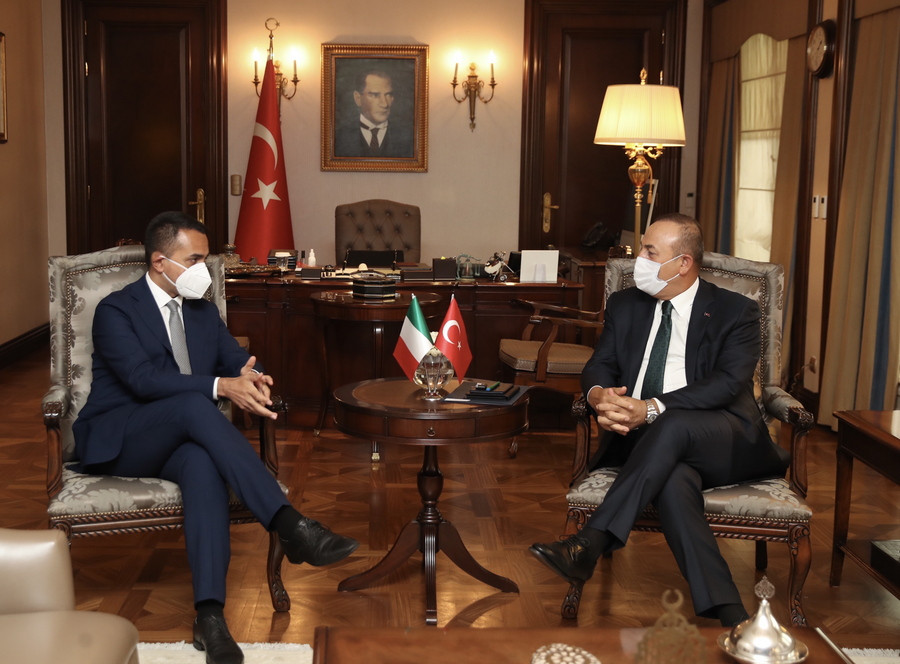 Συνάντηση Τσαβούσογλου – Ντι Μάιο: Τουρκία και Ιταλία θα εργαστούν από κοινού για τη Λιβύη