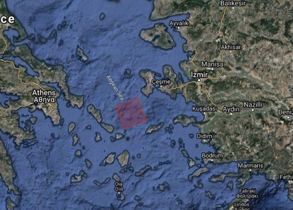 Navtex για άσκηση με πραγματικά πυρά στην καρδιά του Αιγαίου εξέδωσαν οι Τούρκοι