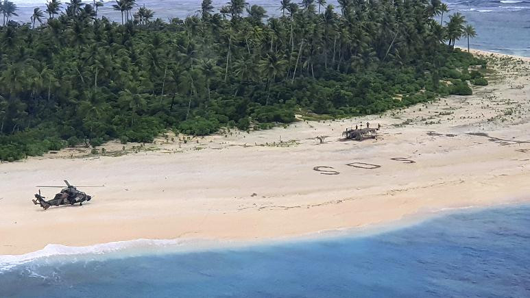 Ναυαγοί σώθηκαν γράφοντας SOS στην άμμο [Βίντεο]
