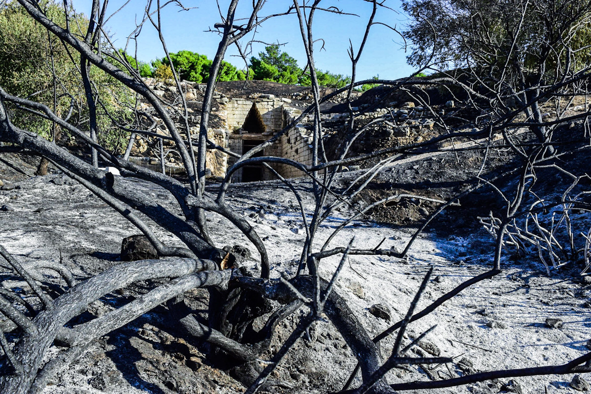 Φωτιά στις Μυκήνες: Η επόμενη ημέρα και το… «λίγο καμένο που θα βλέπουν οι επισκέπτες»