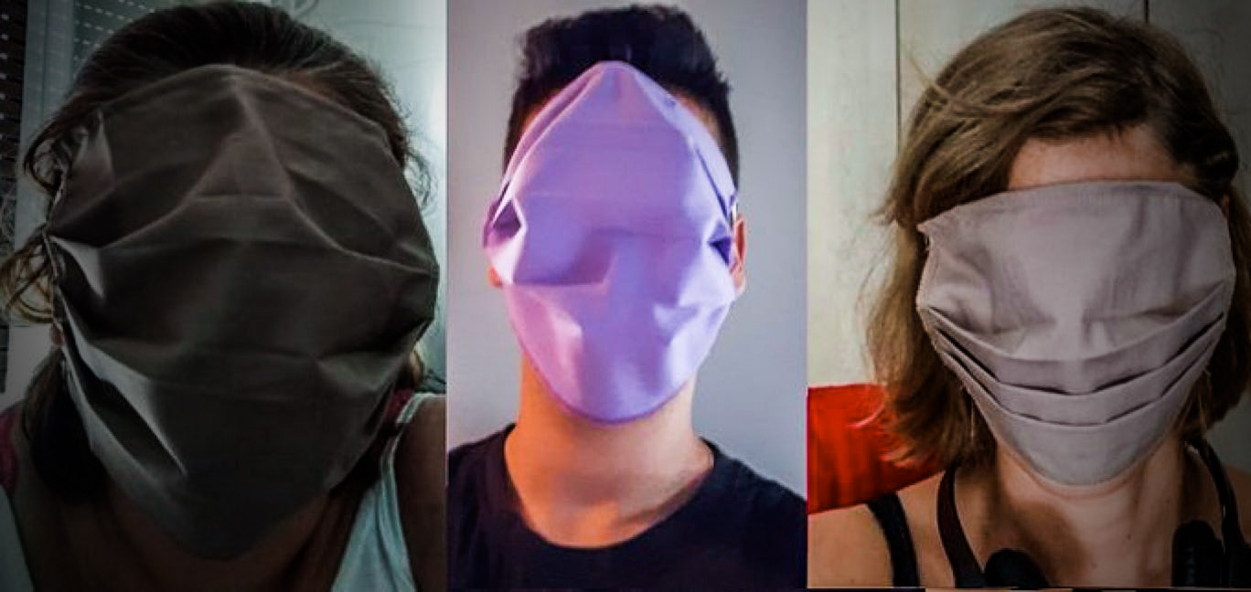 Τραγέλαφος με τις μάσκες που δόθηκαν στους μαθητές