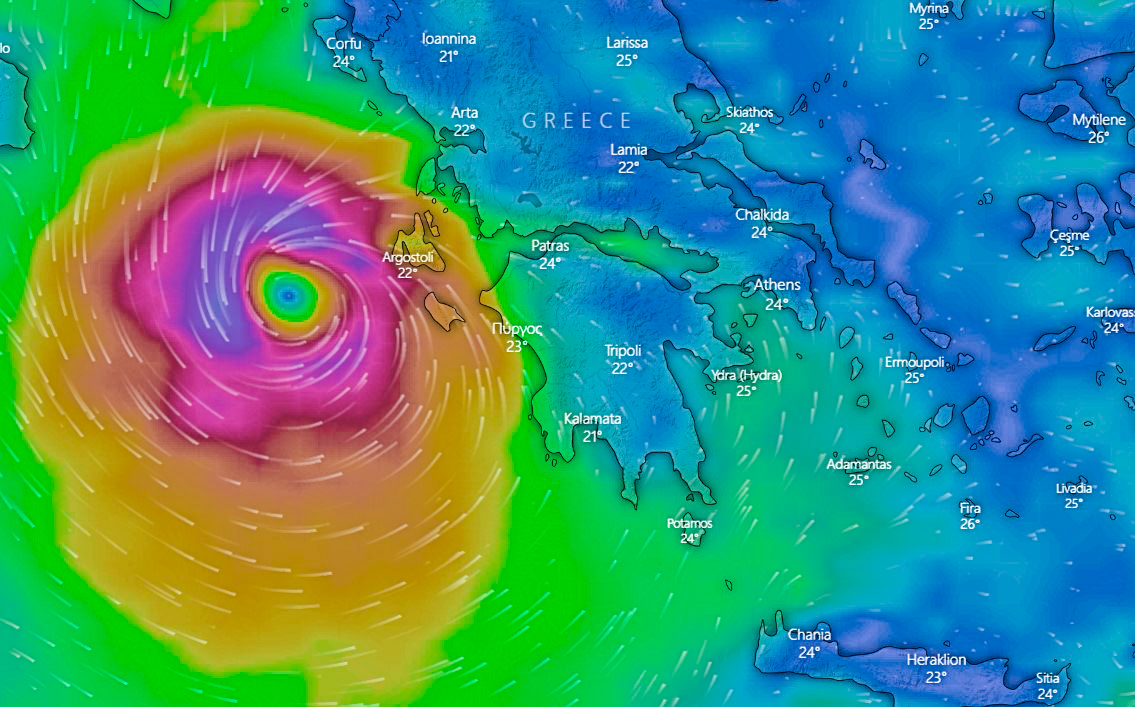 Αυτές τις περιοχές θα χτυπήσει ο «Ιανός» [Βίντεο]