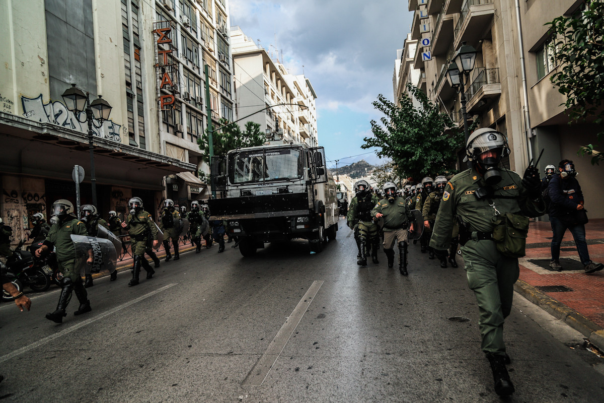 Συναγερμός με κρούσμα κορονοϊού σε διμοιρία ΜΑΤ από τη Λαμία που ήρθε στην Αθήνα για το Πολυτεχνείο
