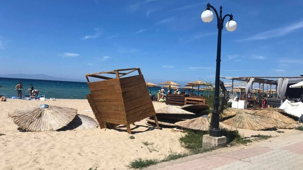 Ανεμοστρόβιλος σε παραλία της Χαλκιδικής: Τραυματίστηκε λουόμενη