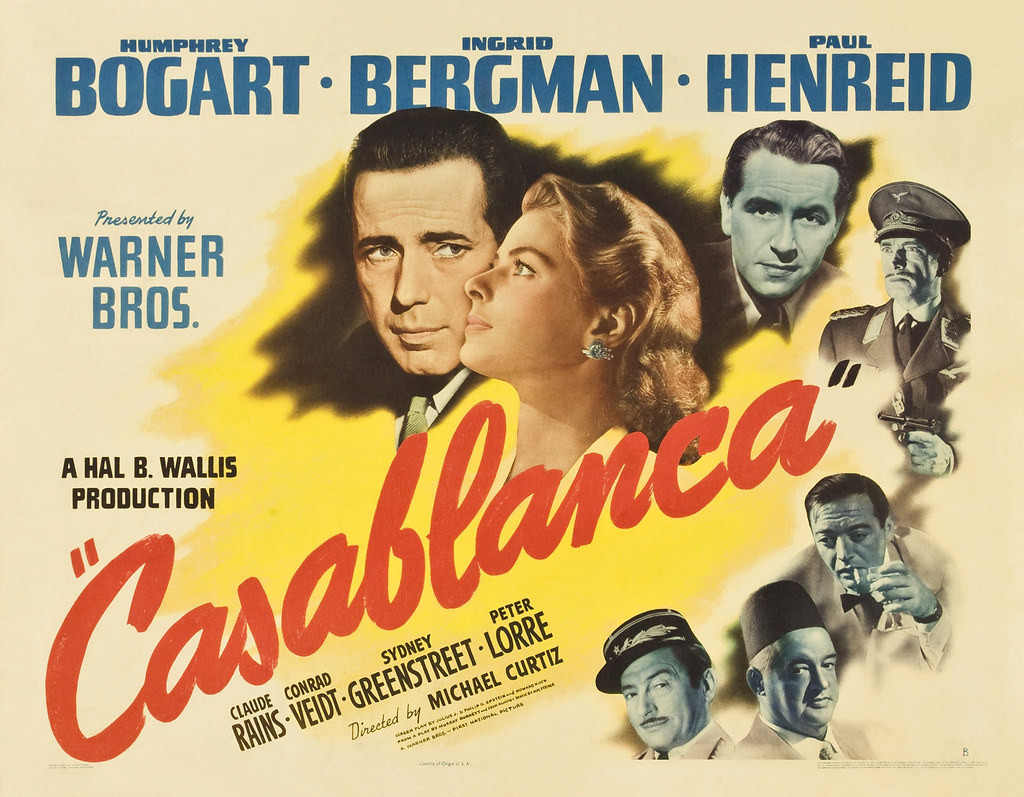 «Καζαμπλάνκα»: Ίνγκριντ Μπέργκμαν και Χάμφρεϊ Μπόγκαρτ στην ομορφότερη ιστορία αγάπης που ειπώθηκε στο Σινεμά