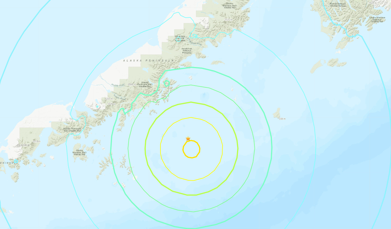 Ισχυρότατος σεισμός μεγέθους 8,2 Ρίχτερ στην Αλάσκα