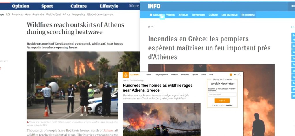 Τι γράφει ο διεθνής Τύπος για τις πυρκαγιές στην Ελλάδα