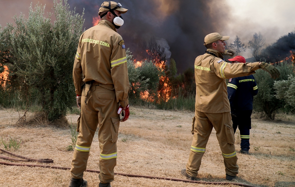 Πυρκαγιά σε δασική έκταση στη Νυμφαία Κομοτηνής