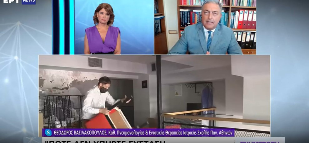 Καθηγητής Βασιλακόπουλος: «Έξι νεκροί 18 έως 39 ετών από κοροναϊό σε μια εβδομάδα» (βίντεο)