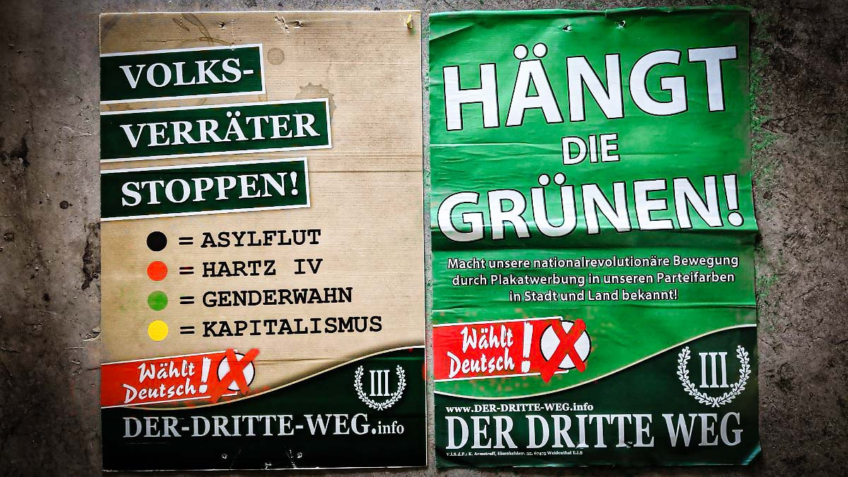 «Κρεμάστε τους Πράσινους»: Η αφίσα των Γερμανών νεοναζί ελεύθερη στους δρόμους