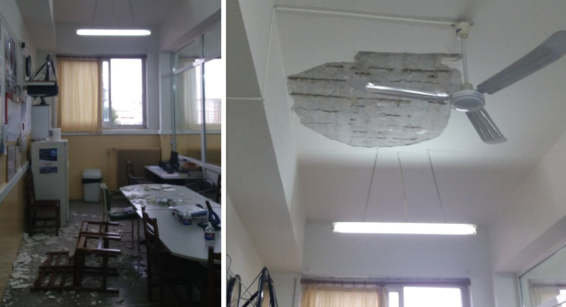 Νέο περιστατικό πτώσης οροφής σε σχολείο – Τι καταγγέλει Σύλλογος Εκπαιδευτικών