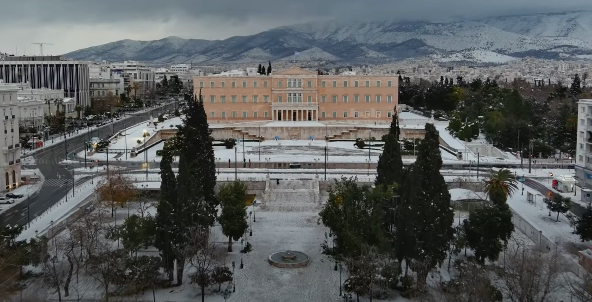 Κακοκαιρία «Ελπίς»: Η επόμενη μέρα στην Αθήνα από ψηλά [Βίντεο]