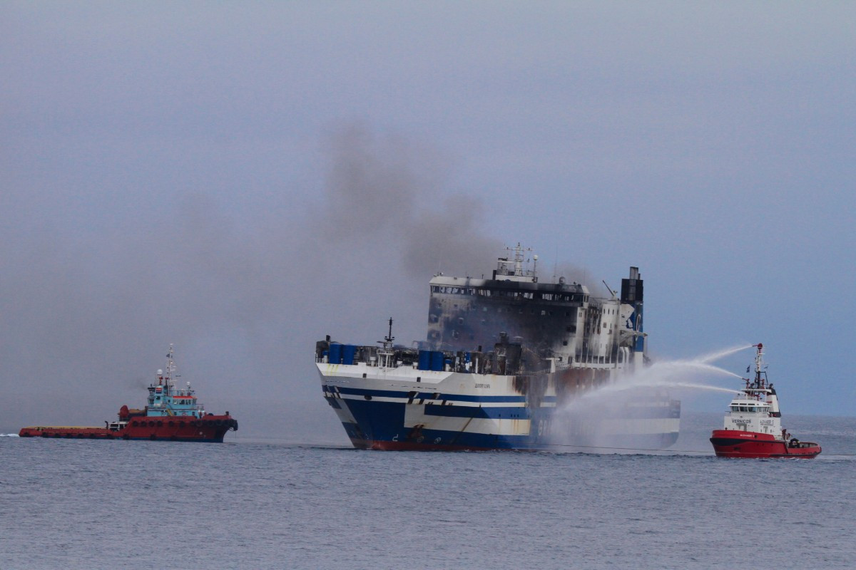 Aποβιβάσθηκαν στο Πρίντεζι 48 διασωθέντες από την πυρκαγιά στο πλοίο «Euroferry Οlympia»