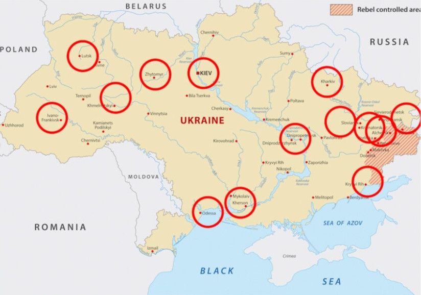 Οι περιοχές κλειδιά της ρωσικής επίθεσης [Βίντεο]