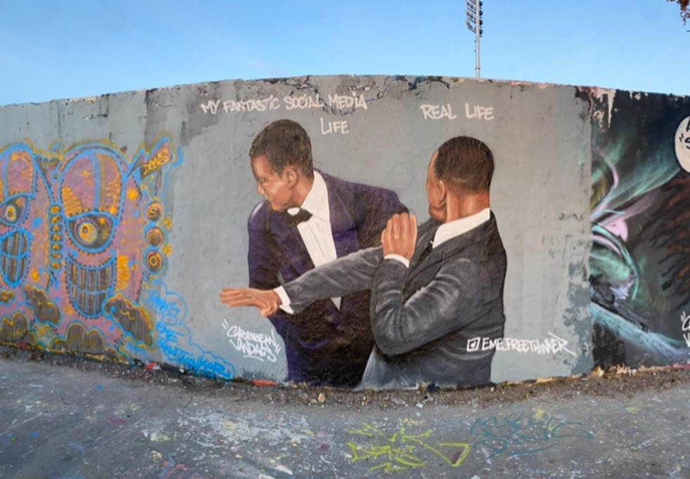 Το χαστούκι του Γουίλ Σμιθ έγινε γκράφιτι στο Βερολίνο