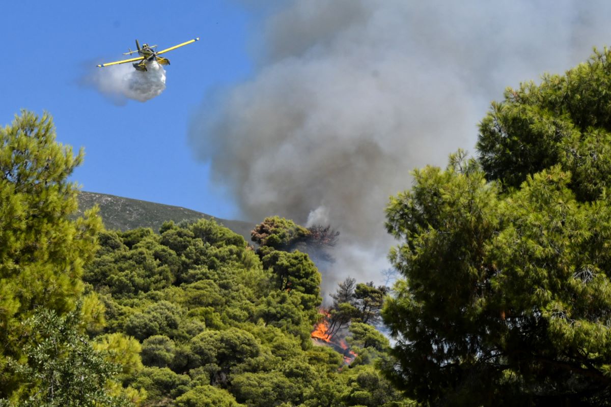 Μάχη με τις φλόγες σε τέσσερα μέτωπα