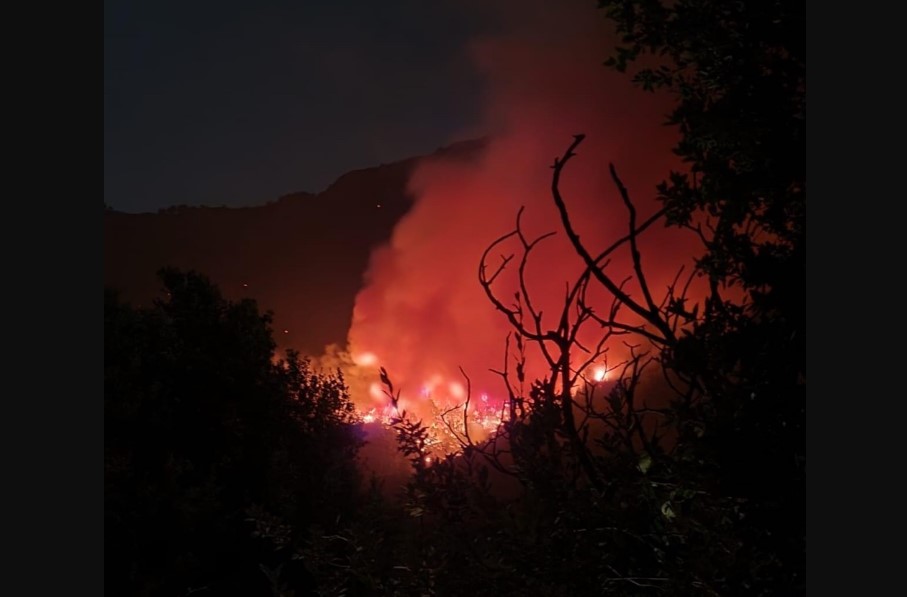 Αναζωπυρώθηκε η φωτιά στη Θάσο