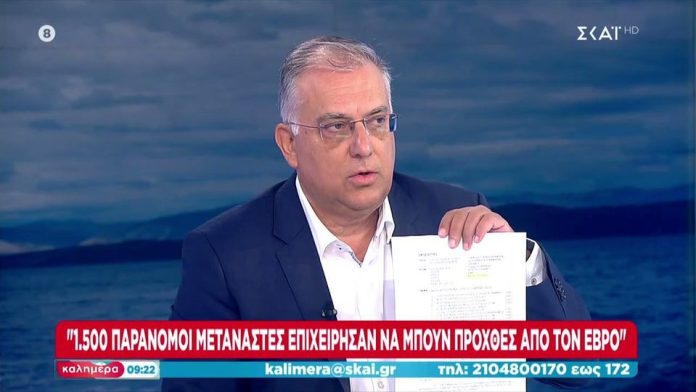 «Εμπιστευτικό έγγραφο» εμφάνισε στον τηλεοπτικό αέρα ο υπουργός Προστασίας του Πολίτη;