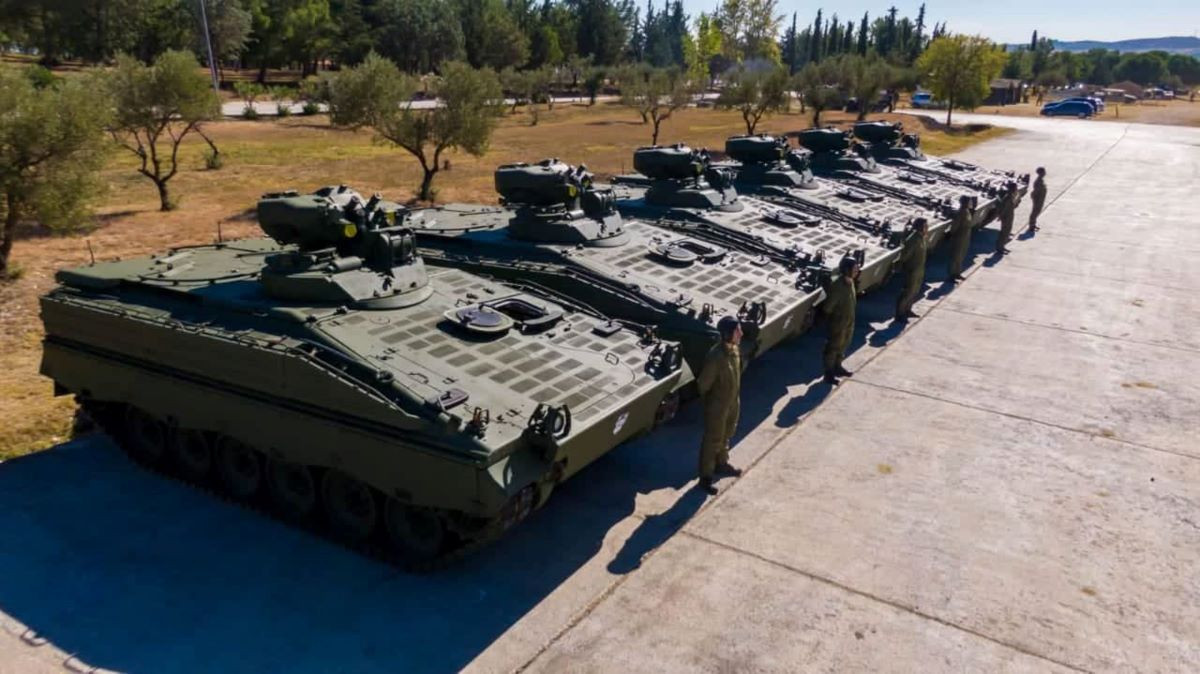 Στην Ελλάδα τα πρώτα έξι γερμανικά τεθωρακισμένα οχήματα μάχης Marder 1A3