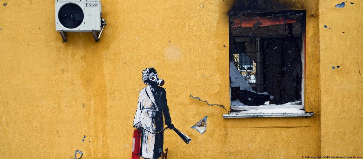 Ουκρανία: Με φυλάκιση απειλείται άνδρας που αφαίρεσε από τοίχο έργο του Banksy