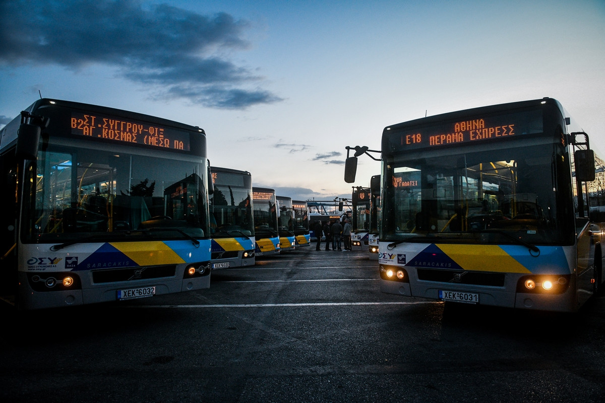 Λεωφορεία – Τρόλεϊ: Νέα στάση εργασίας την Τρίτη