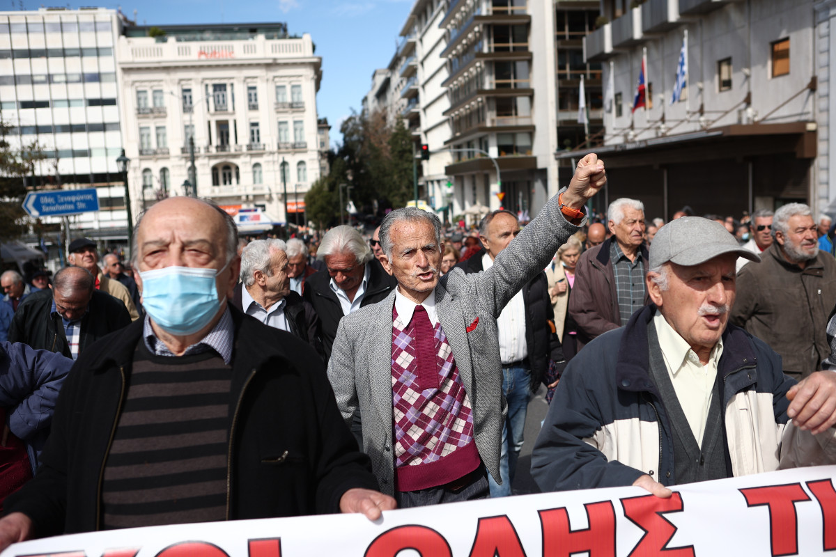 Θεσσαλονίκη: Πορεία διαμαρτυρίας των συνταξιούχων