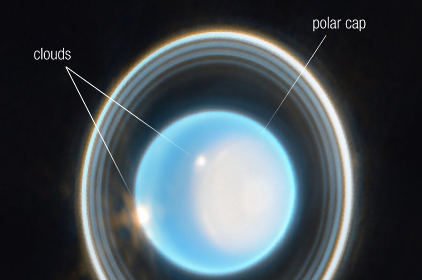 Λεπτομερείς εικόνες του πλανήτη Ουρανού από το τηλεσκόπιο James Webb