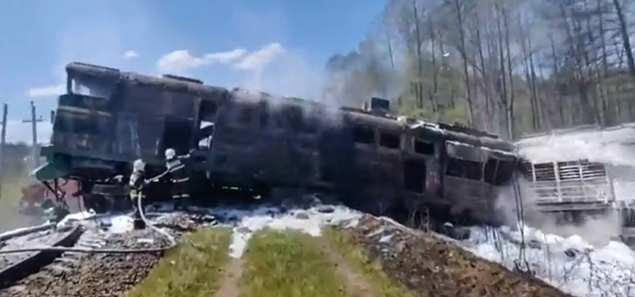 Ρωσία: Εκτροχιασμός τρένου από εκρηκτικό μηχανισμό [Βίντεο]