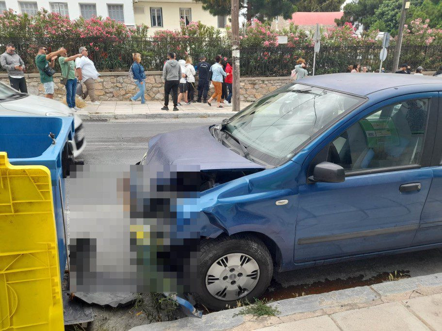 Σύρος: Σοβαρό τροχαίο ατύχημα – Αιμόρφητος οδηγός έπεσε σε τρία ΙΧ