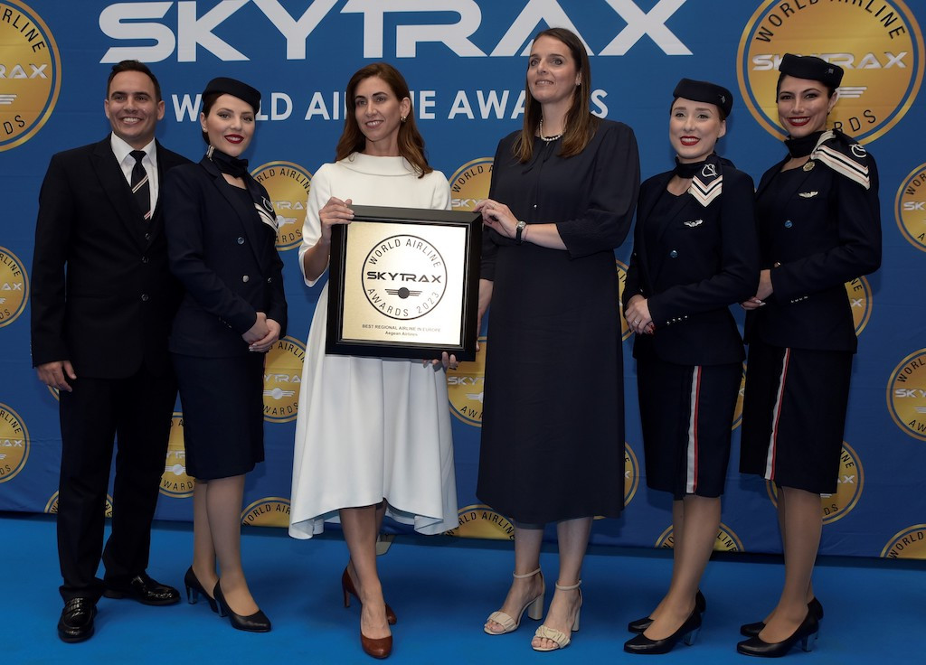 Skytrax World Airline Awards 2023: H AEGEAN κατέκτησε και φέτος τον τίτλο της «Καλύτερης Περιφερειακής Αεροπορικής Εταιρείας στην Ευρώπη»